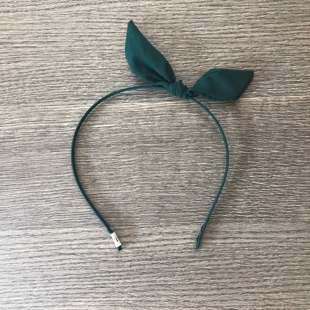 Green bow Headband